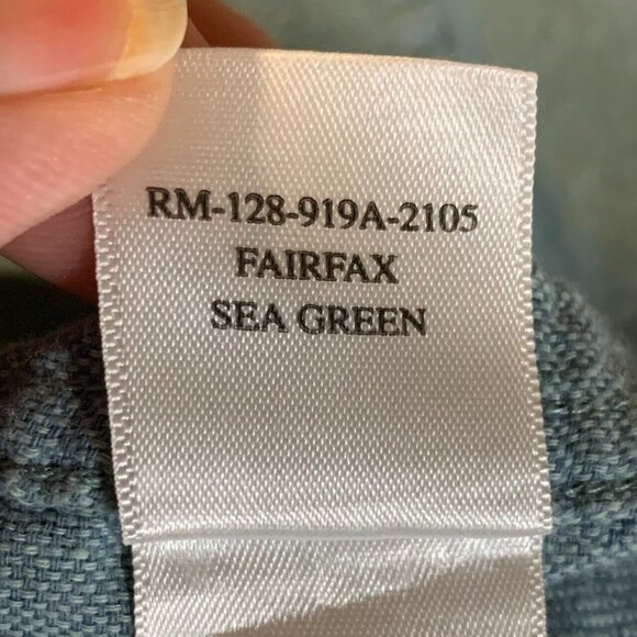 Rails Men's Fairfax Button Up Short Sleeve Teal Sea Green Cotton Shirt XL - Picture 10 of 13
